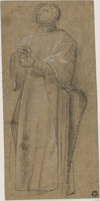Study for Priest Bearing Crozier by Eustache Le Sueur — digital art print download
