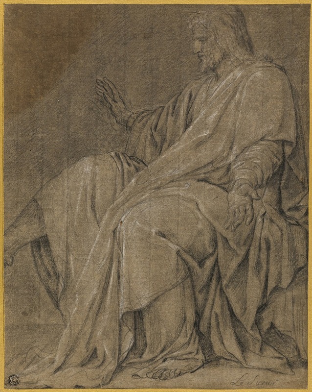 Study for Saint Louis Healing the Sick by Eustache Le Sueur, c. 1654 — digital art print download