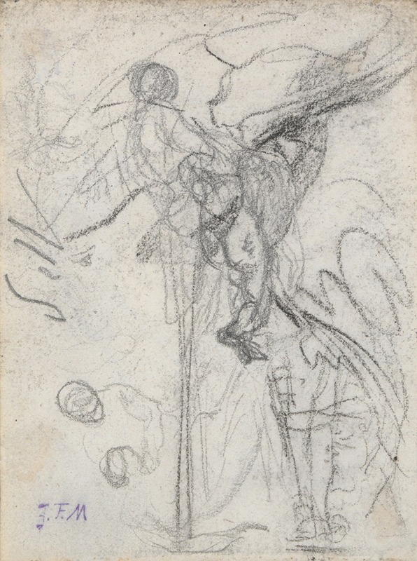 Hilly Landscape, Laundress, and Other Studies — Жан-Франсуа Миле