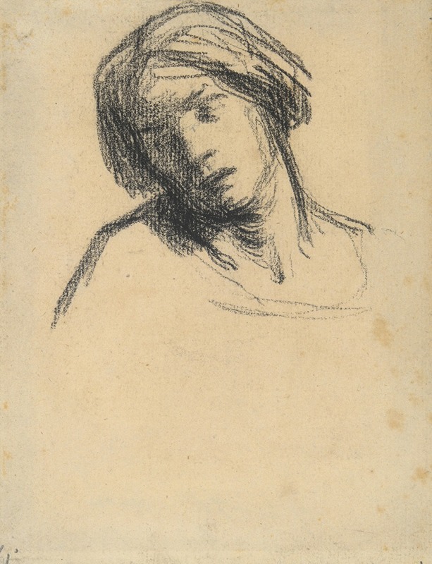 Study of a Head by Жан-Франсуа Миле — digital art print download
