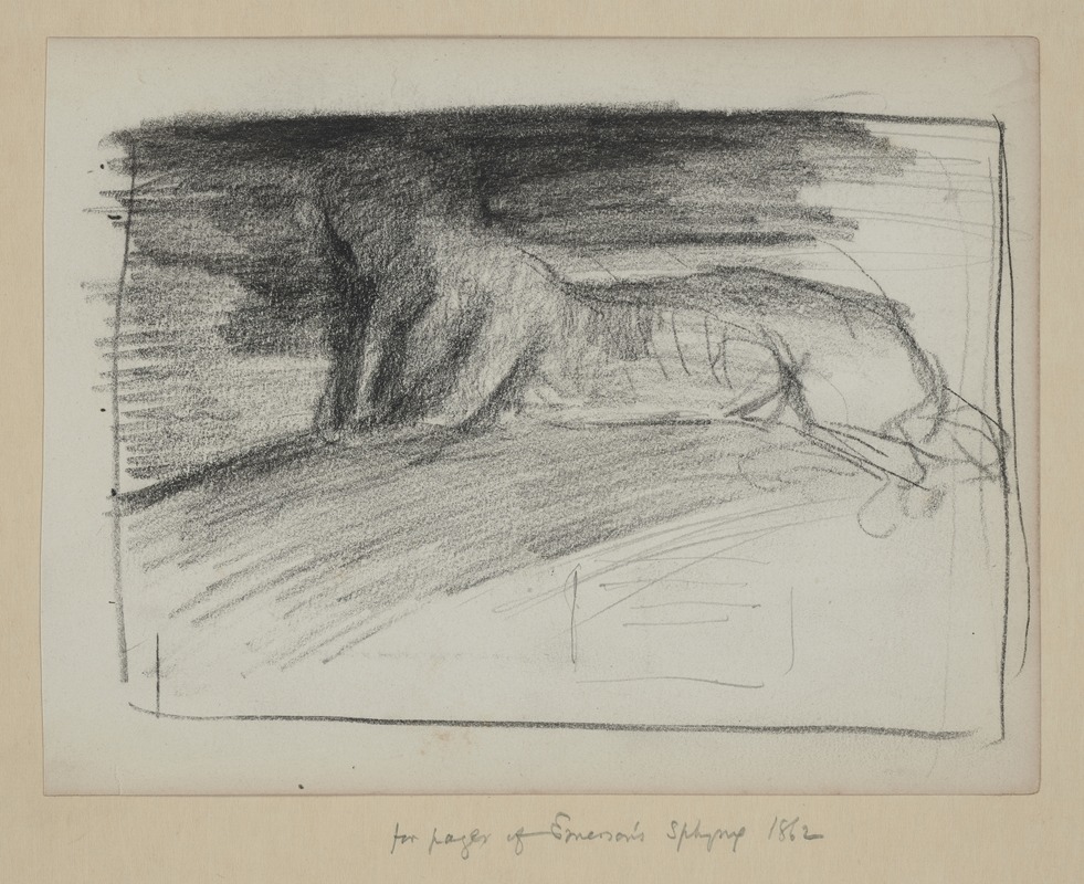Studies for Emerson’s 'The Sphynx' by Джон Ла Фардж, 1862 — digital art print download