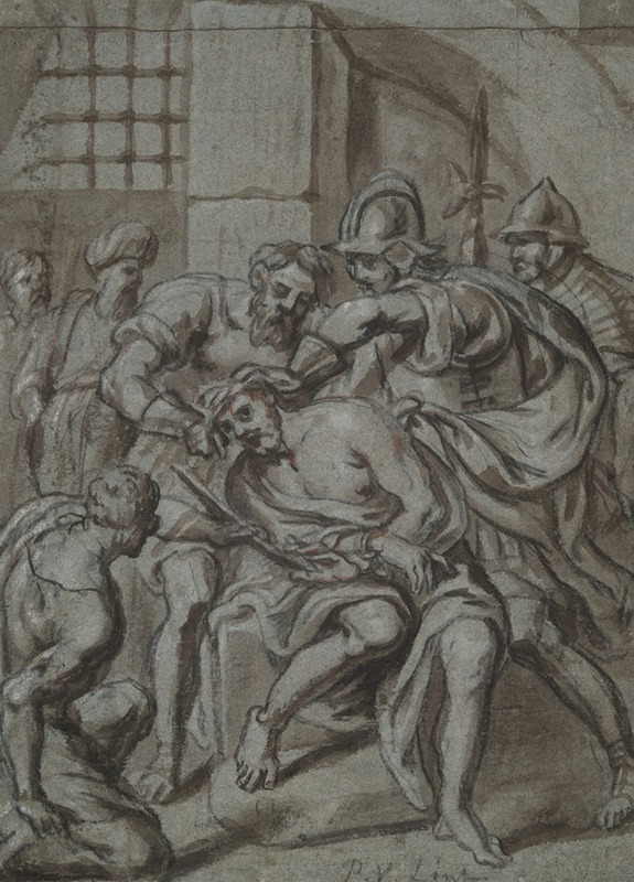 Scourging of Christ by Петер ван Линт — digital art print download