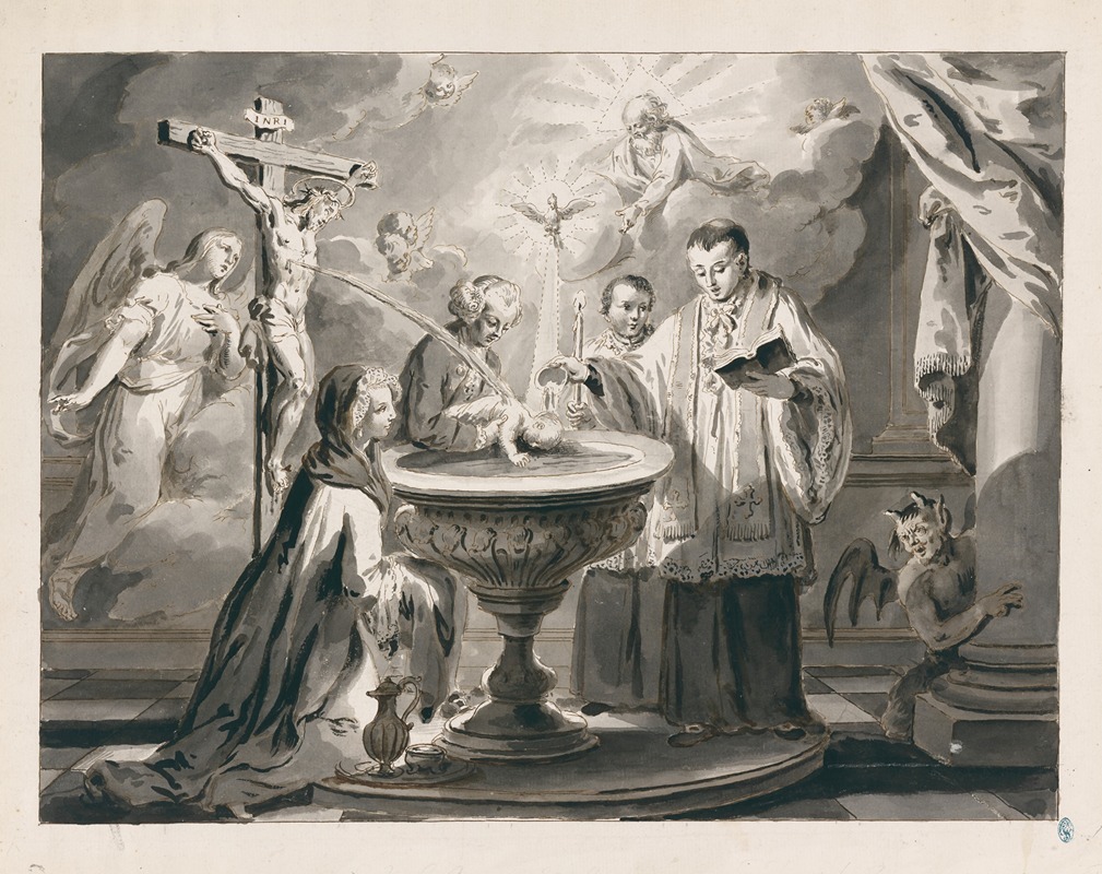 Baptism from The Seven Sacraments — Pietro Antonio Novelli