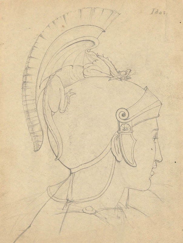 Study for The Judgment of Jupiter (Idas, head) by Самуэль Финли Бриз Морс — digital art print download