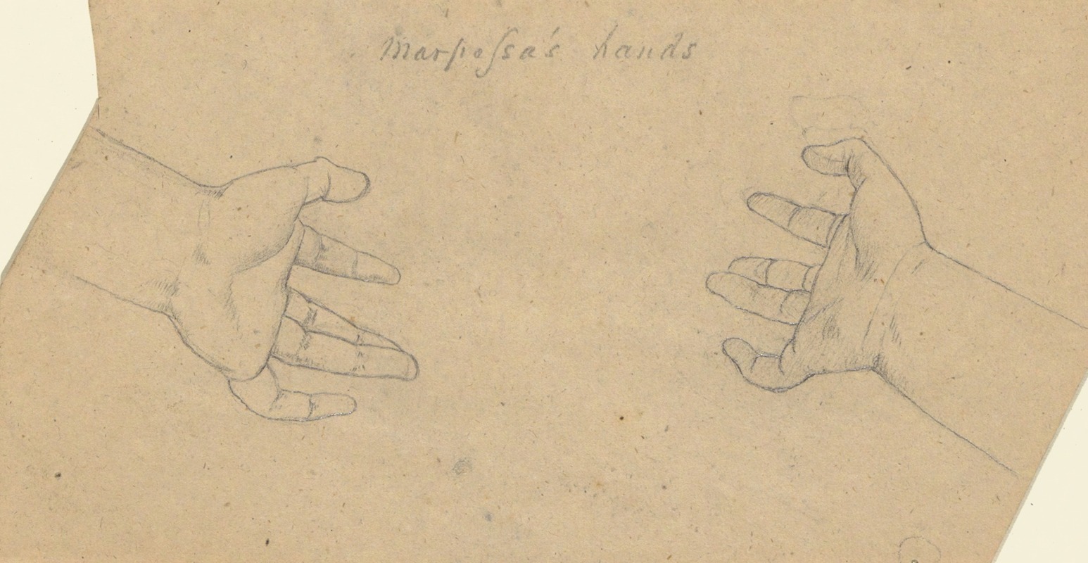 Study for The Judgment of Jupiter (Marpessa’s hands) by Самуэль Финли Бриз Морс — digital art print download