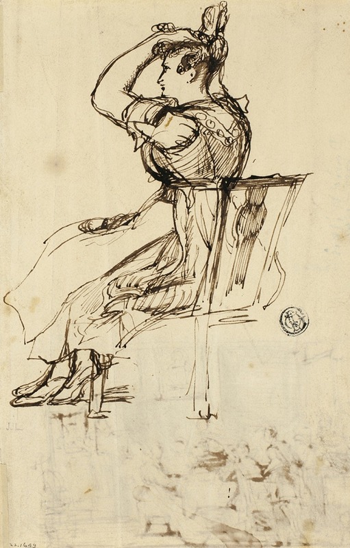 Study for Cottage Toilet by Сэр Дэвид Уилки, c. 1825 — digital art print download