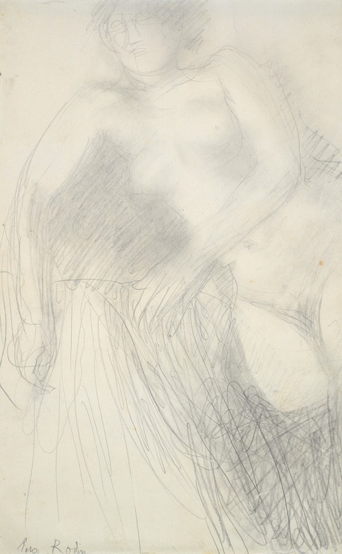 Reclining Female Nude by Огюст Роден — digital art print download
