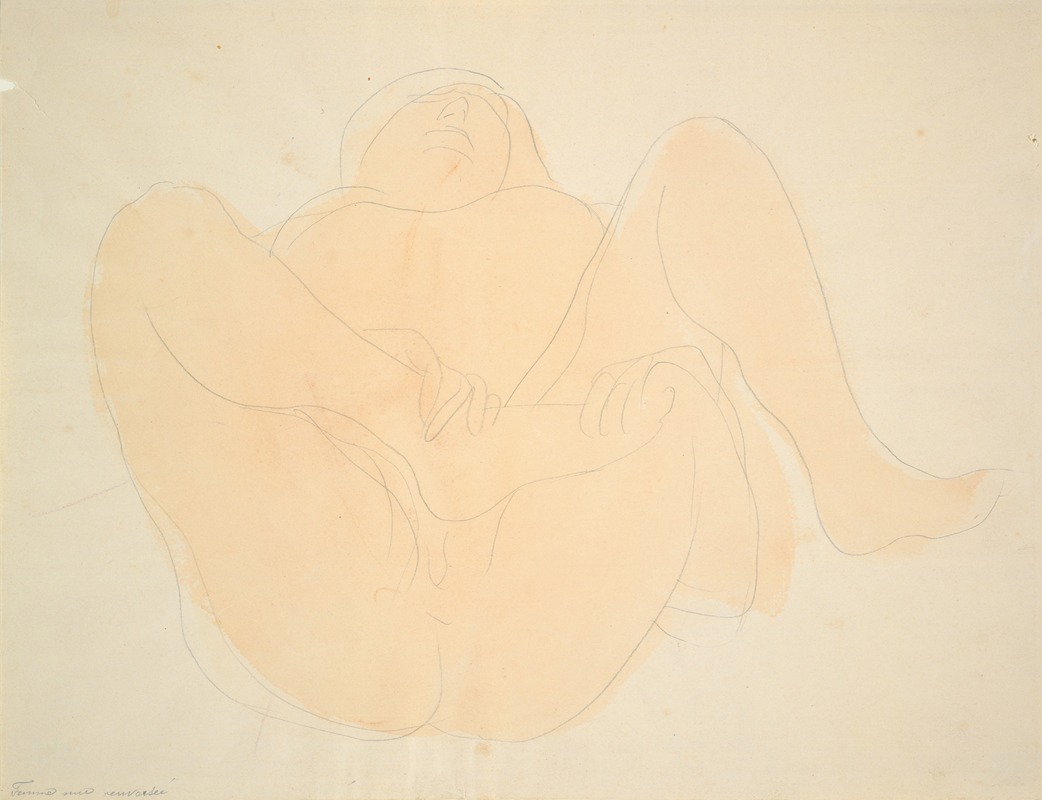 Reclining Female Nude by Огюст Роден — digital art print download