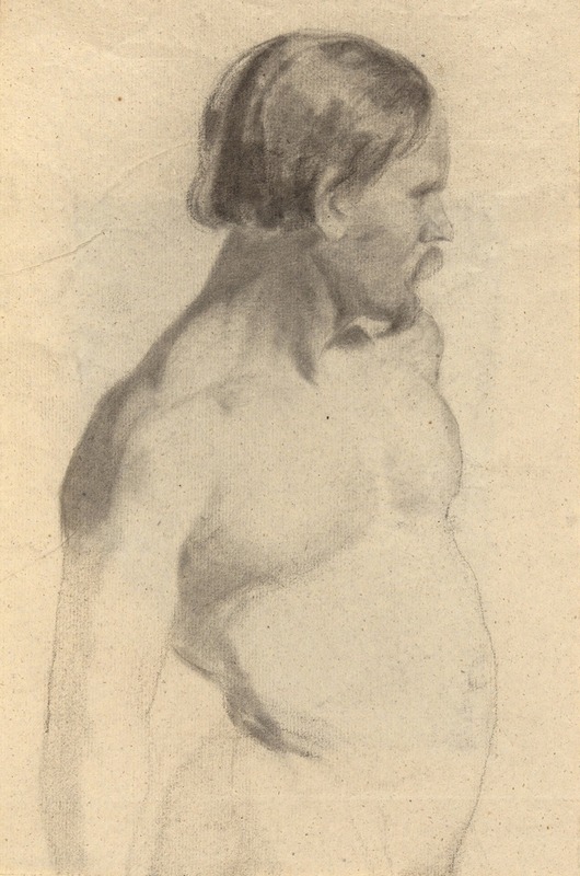 Male Nude by Эдвин Уайт — digital art print download