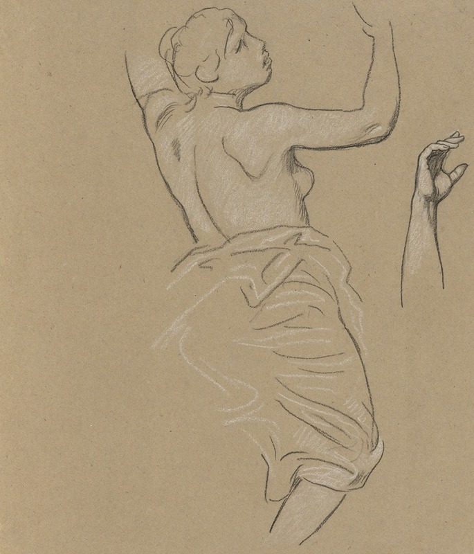 Study for Figure of Autumn by Элиху Веддер — digital art print download