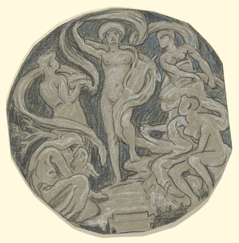 Apollo and Attendants. by Elihu Vedder — digital art print download