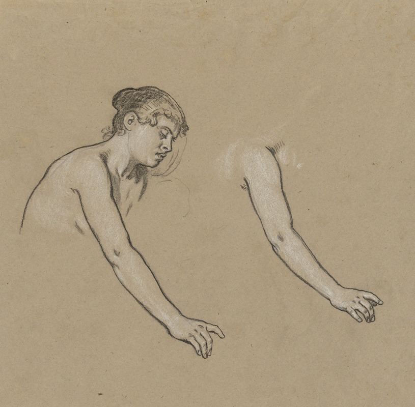 Studies for Figure of Winter — Элиху Веддер