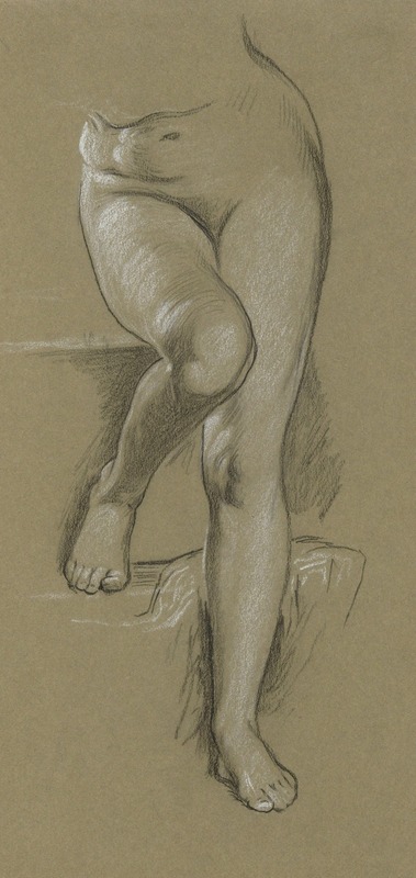 Study for Figure of Fortune. Mantelpiece — Elihu Vedder