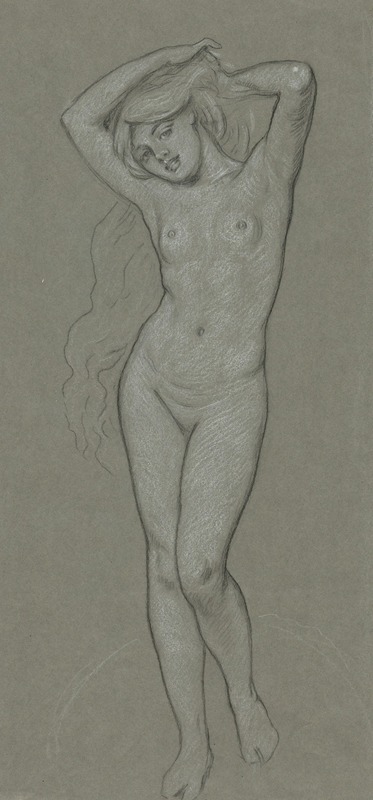 Study for Figure of Venus by Элиху Веддер — digital art print download