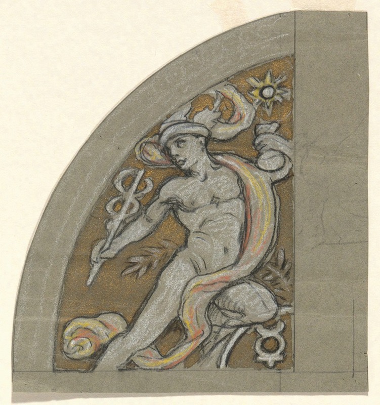 Study for Mercury by Elihu Vedder — digital art print download