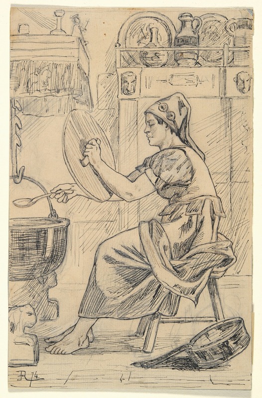 Cuisinière Norwegienne (Norwegian Cook) — Félicien Rops