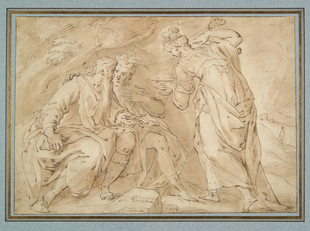 Lot and his Daughters by Hans Speckaert — digital art print download