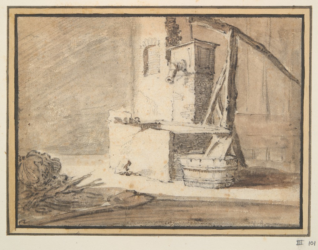 Study of a Well by Херман Сафлевен — digital art print download