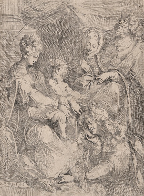 Virgin and Child with Saints by Jacques Bellange — digital art print download