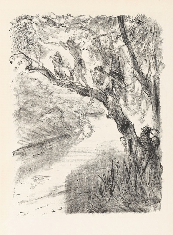 Lederstrumpf-Erzählungen by James Fenimore Cooper, 1909 — digital art print download