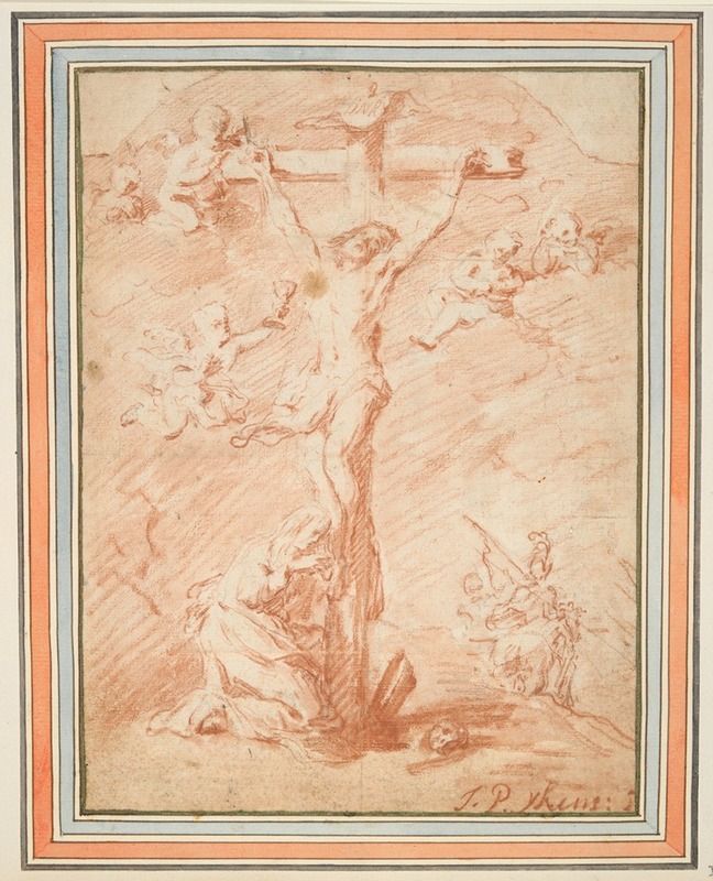 Christ on the Cross with St. Magdalene — Jan Pieter Ykens