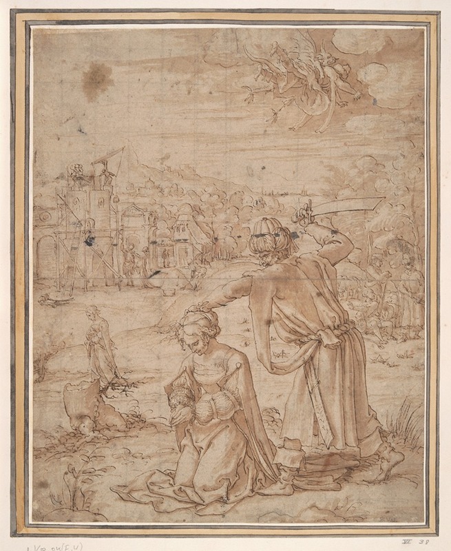 Beheading of St. Barbara by Jan Swart van Groningen — digital art print download
