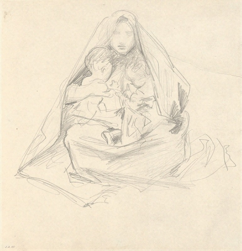 Madonna and Child by Джон Сингер Сарджент — digital art print download