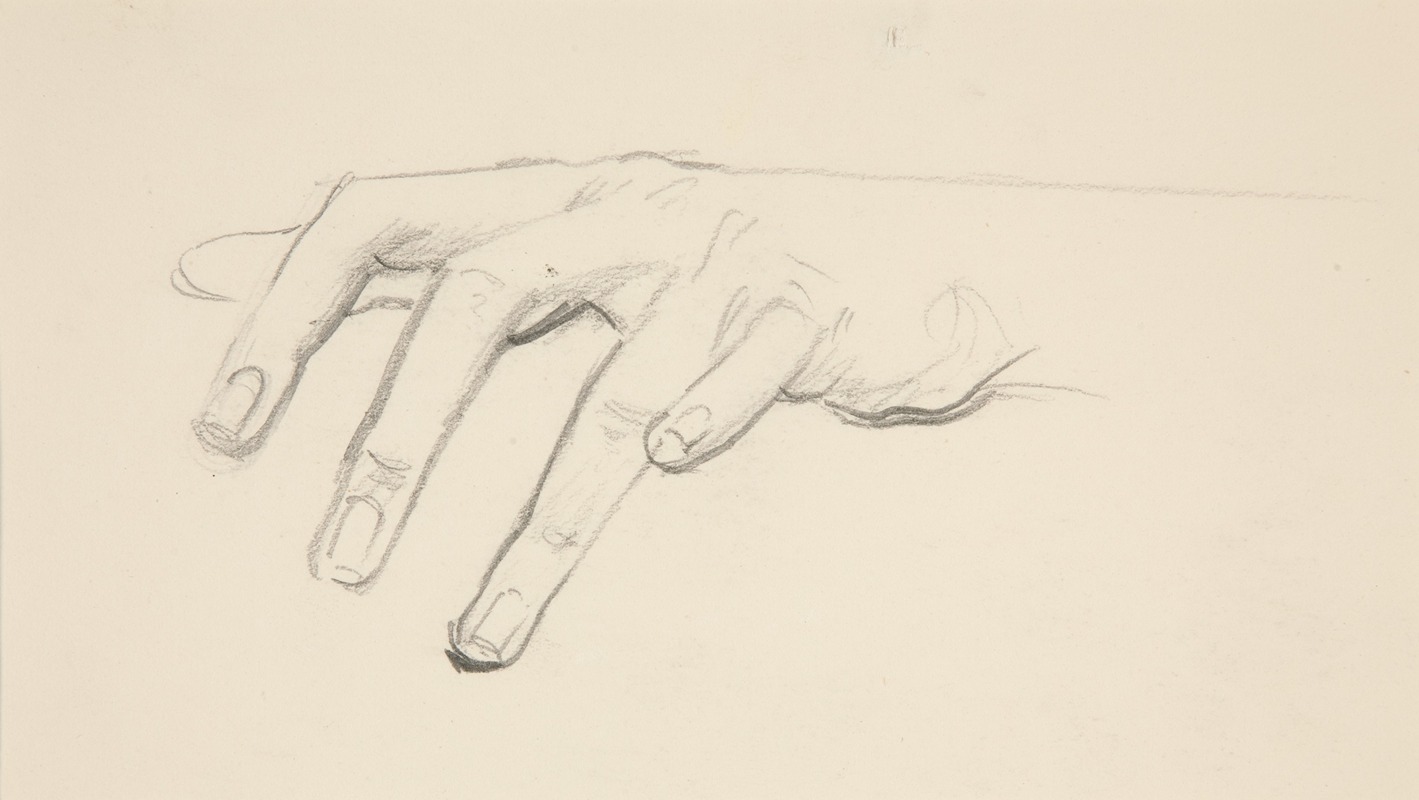 Study of a Hand by Джон Сингер Сарджент — digital art print download