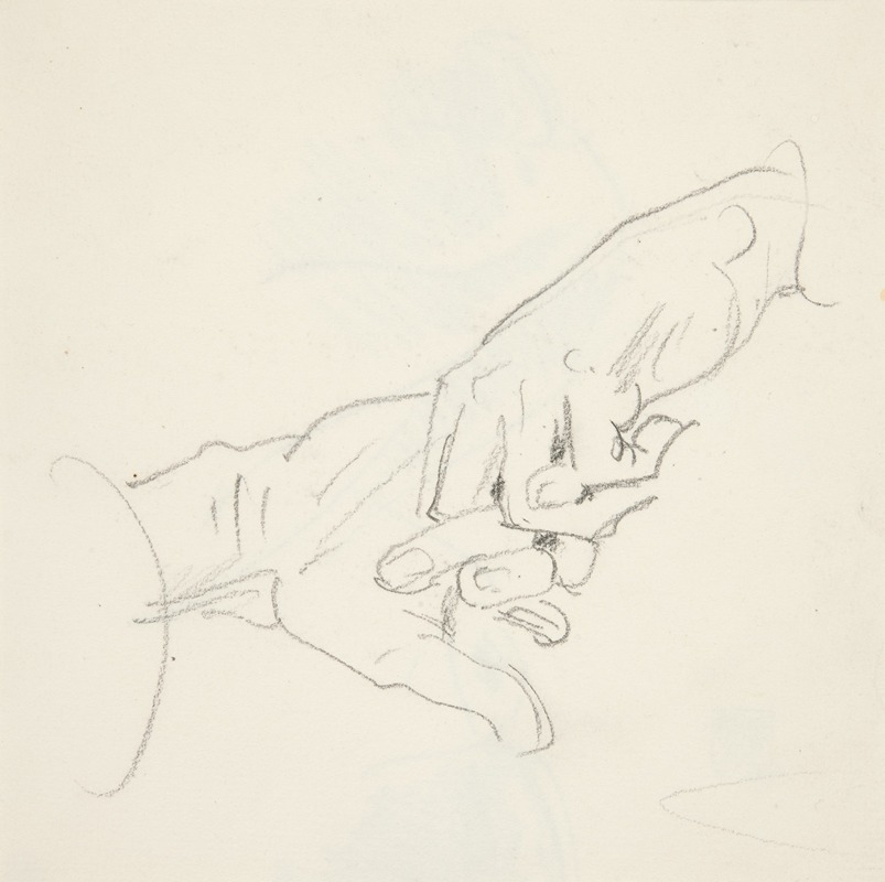 Study of Hands by Джон Сингер Сарджент — digital art print download