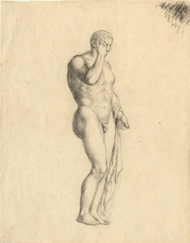 Nude Male Figure by Джон Трамбулл — digital art print download