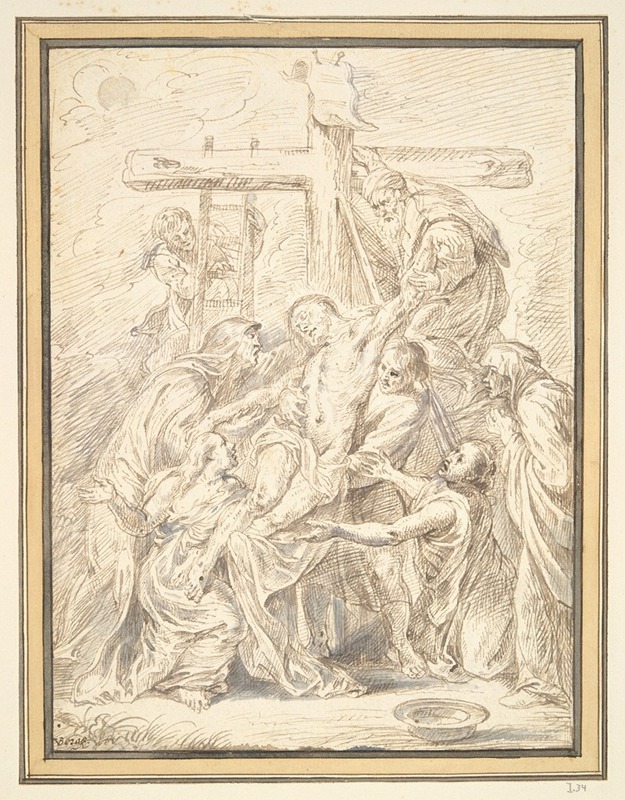 Deposition from the Cross by Matthys van den Bergh, 1662 — digital art print download