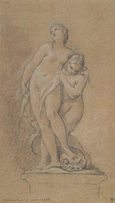 Venus Supported by a Nereid by Pierre Charles Trémolières, 1738 — digital art print download