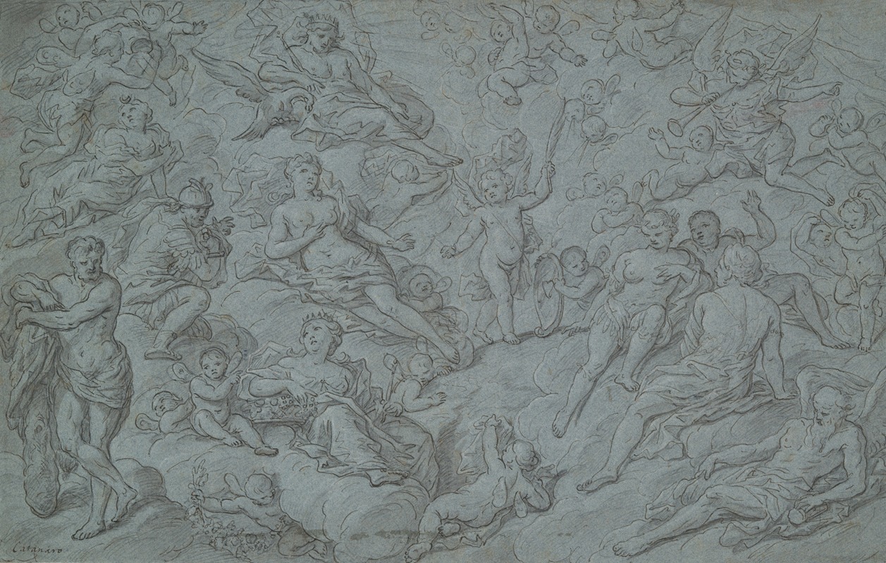Assembly of Gods and Hercules — Anonymous