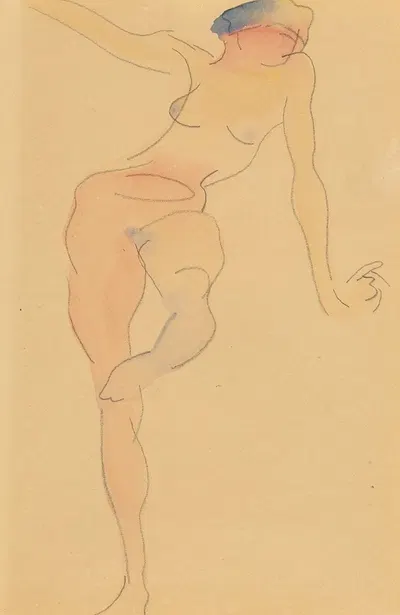 Female Nude by Чарльз Демут, 1912 — digital art print download