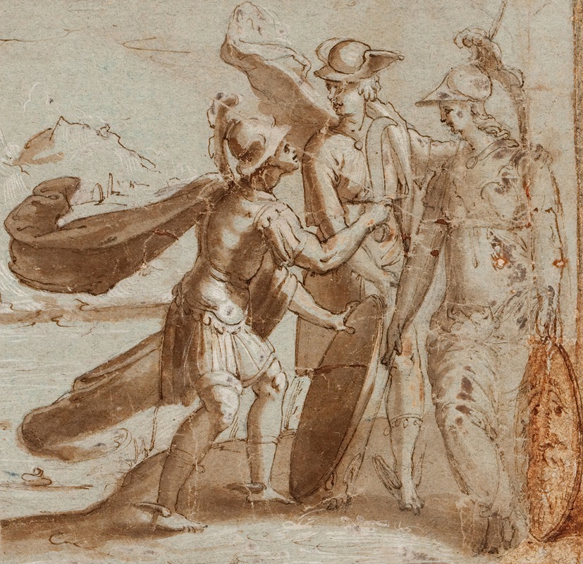 Mars, Mercury, and Minerva by Domenico Cresti — digital art print download
