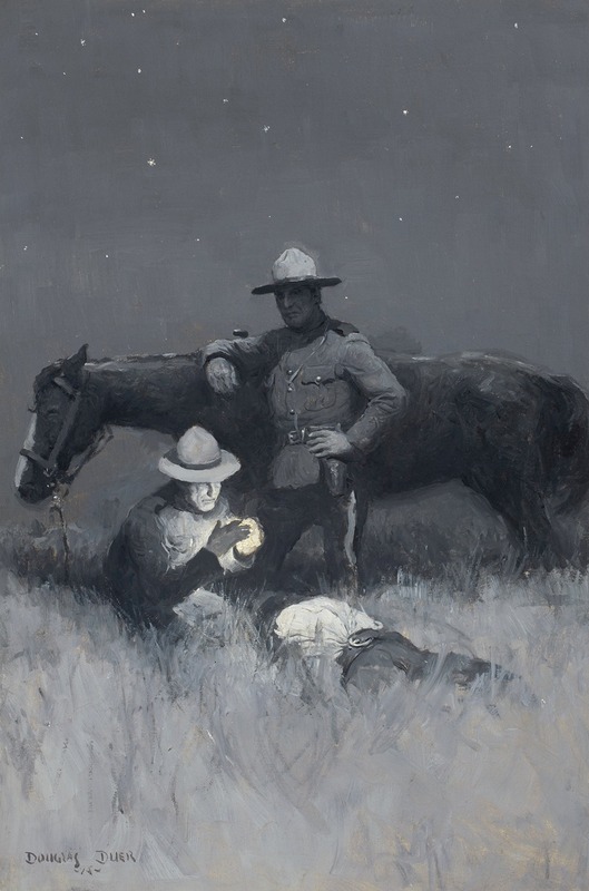 Canadian Mounties by Douglas Duer, 1915 — digital art print download