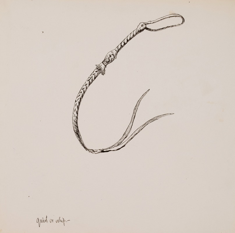 Quirt or Whip by Фредерик Ремингтон, 1891 — digital art print download