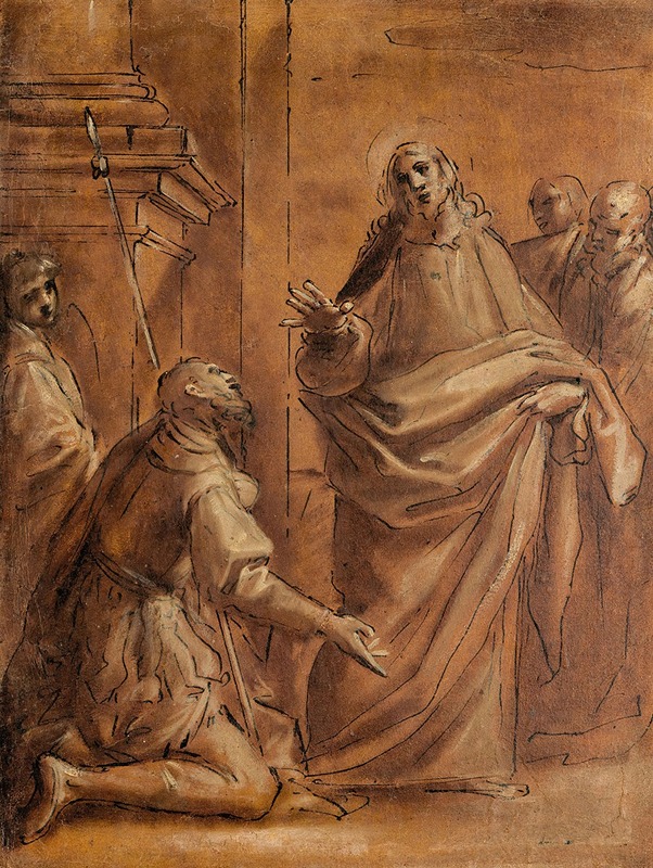Christ et le centurion by Giacomo Cavedone, 1577 — digital art print download