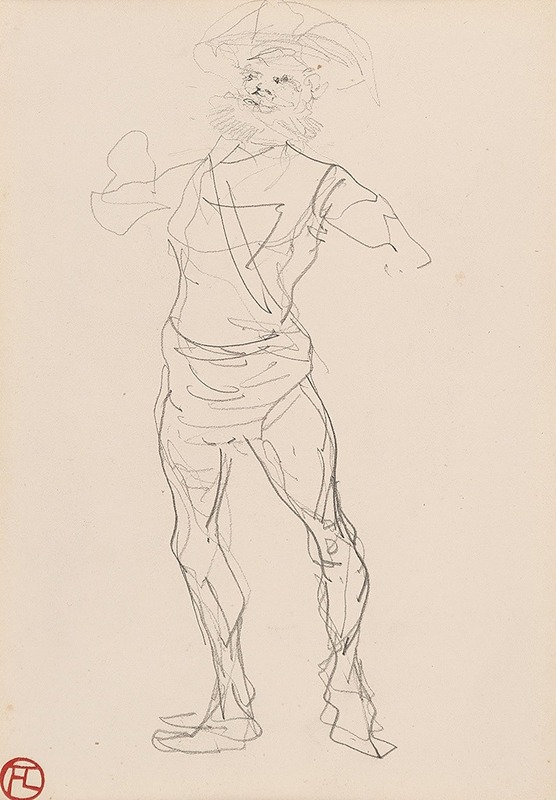 Homme debout by Henri de Toulouse-Lautrec — digital art print download