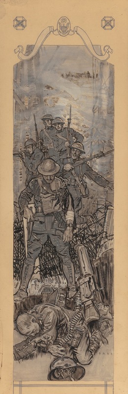 America's Greatest Battle by Герберт Паус, 1919 — digital art print download