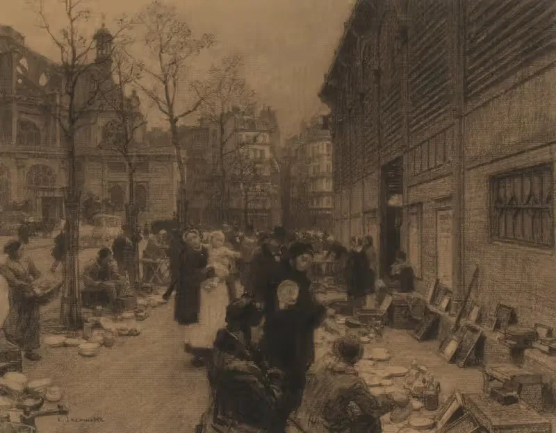 Окрестности Ля Аль by Леон Огюст Лермиц, 1881 — digital art print download