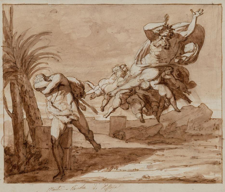 God cursing Cain by Niccolo Monti — digital art print download
