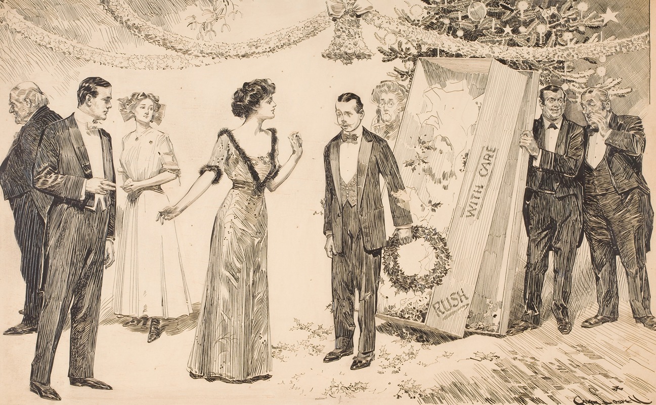 Young Softleigh's Inspiration by Orson Lowell, 1910 — digital art print download