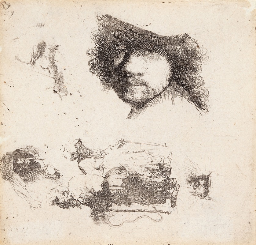 Self Portrait by Рембрандт ван Рейн — digital art print download