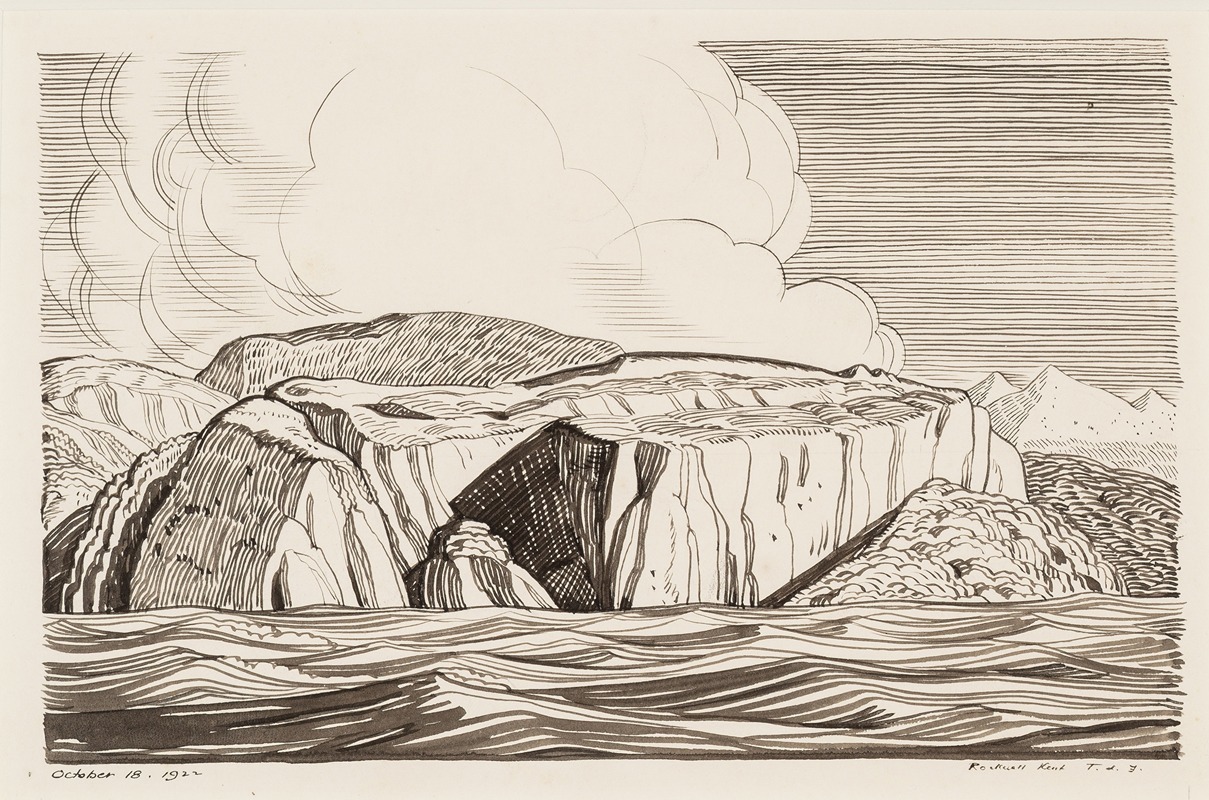Haycock Point, Strait of Magellan, October 18 — Rockwell Kent