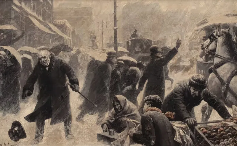New York Street Scene — William Robinson Leigh