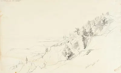 Mount Desert by Аарон Дрейпер Шаттак, 1858 — digital art print download