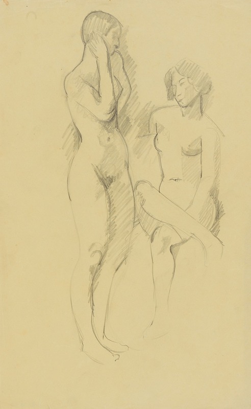 Zwei weibliche Akte by Анни Долльшайн, 1933-1934 — digital art print download