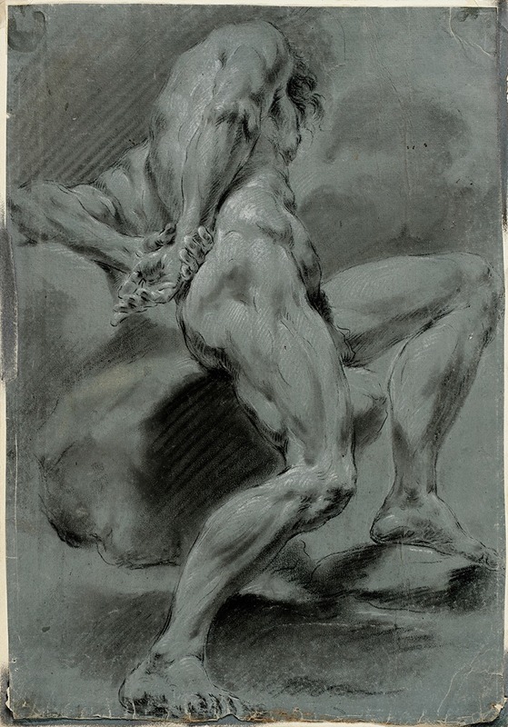Study of a Male Nude — Domenico Maggiotto