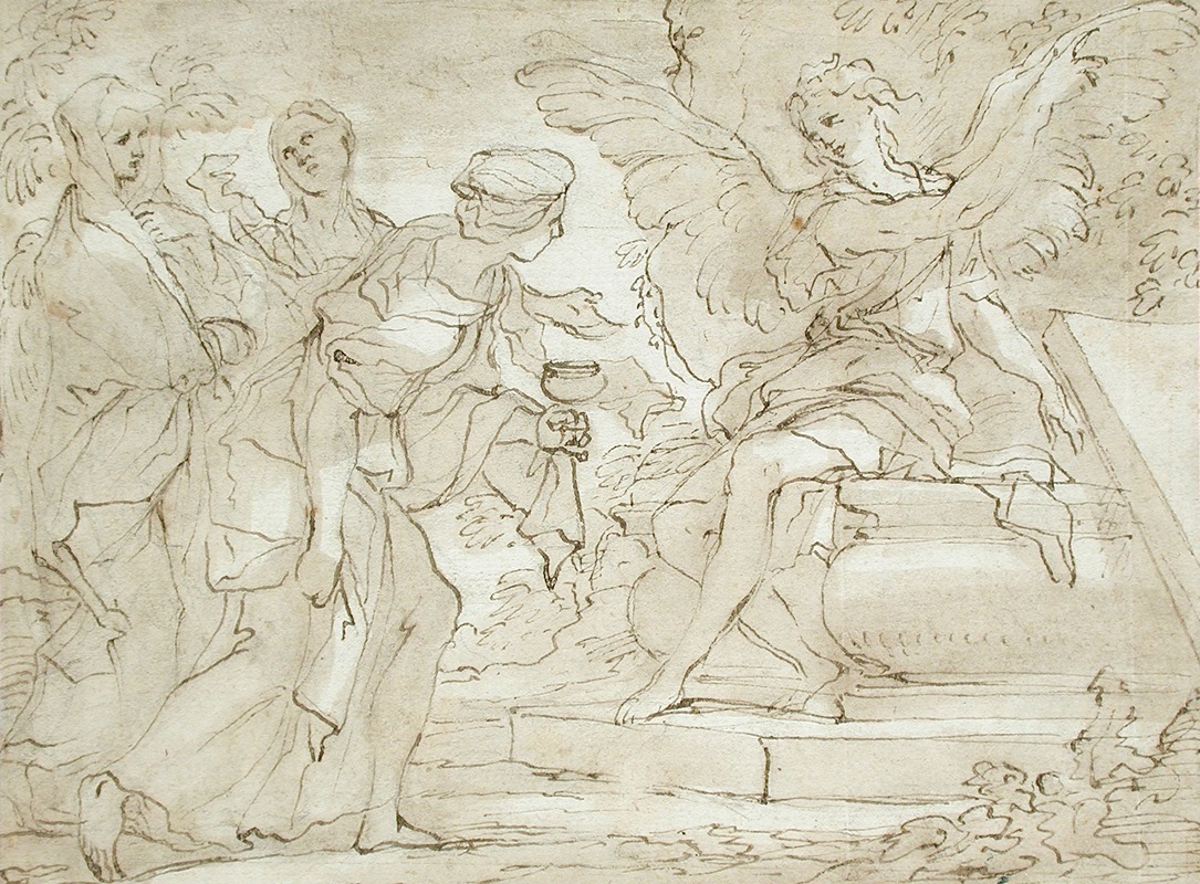 The Three Marys at the Tomb — Domenico Piola